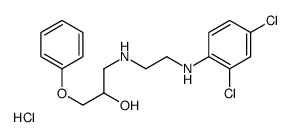 1-[2-(2,4-dichloroanilino)ethylamino]-3-phenoxypropan-2-ol,hydrochloride结构式