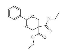 diethyl 6-phenyl-[1,5]-dioxane-3,3-dicarboxylic acid diester Structure