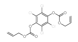 prop-2-enyl (2,3,5,6-tetrachloro-4-prop-2-enoxycarbonyloxy-phenyl) carbonate structure