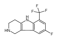 8-fluoro-6-(trifluoromethyl)-2,3,4,5-tetrahydro-1H-pyrido[4,3-b]indole Structure