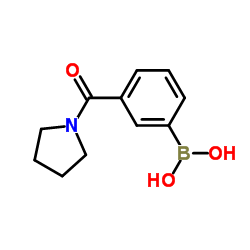 [3-(1-Pyrrolidinylcarbonyl)phenyl]boronic acid Structure