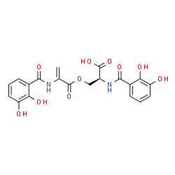 N,N'-bis(2,3-Dihydroxybenzoyl)-O-L-seryl-L-dehydroalanine Structure