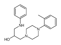 1-anilino-3-[4-(2-methylphenyl)piperazin-1-yl]propan-2-ol structure