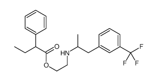 2-[1-[3-(trifluoromethyl)phenyl]propan-2-ylamino]ethyl 2-phenylbutanoate结构式