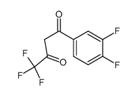 1-(3,4-difluorophenyl)-4,4,4-trifluorobutane-1,3-dione结构式
