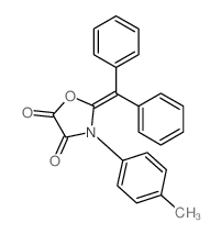 2-benzhydrylidene-3-(4-methylphenyl)oxazolidine-4,5-dione结构式