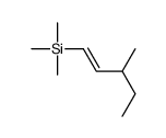 trimethyl(3-methylpent-1-enyl)silane结构式