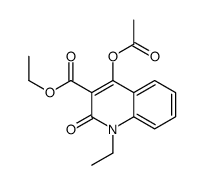 ethyl 4-acetyloxy-1-ethyl-2-oxoquinoline-3-carboxylate Structure