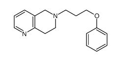 6-(3-phenoxypropyl)-7,8-dihydro-5H-1,6-naphthyridine结构式