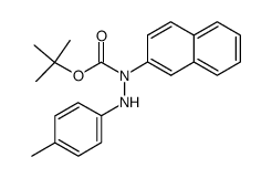 tert-butyl N-(naphthalen-2-yl)-N'-(p-tolyl)hydrazine-N-carboxylate Structure