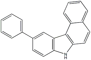 10-phenyl-7H-benzo[c]carbazole结构式