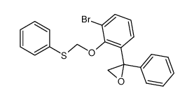 2-(3-bromo-2-((phenylthio)methoxy)phenyl)-2-phenyloxirane Structure