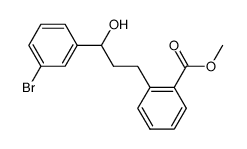 (+/-)-methyl 2-(3-(3-bromophenyl)-3-hydroxypropyl)benzoate结构式