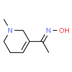 Ethanone, 1-(1,2,5,6-tetrahydro-1-methyl-3-pyridinyl)-, oxime, (E)- (9CI) structure