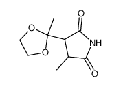 4-Methyl-3-(2-methyl-1,3-dioxolan-2-yl)-2,5-pyrrolidindion Structure