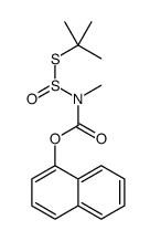 naphthalen-1-yl N-tert-butylsulfanylsulfinyl-N-methylcarbamate Structure