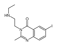3-(2-(Ethylamino)ethyl)-6-iodo-2-methyl-4(3H)-quinazolinone Structure