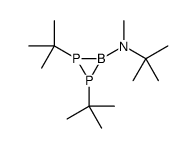 N,1,2-tritert-butyl-N-methyldiphosphaboriran-3-amine结构式