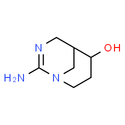 1,3-Diazabicyclo[3.3.1]non-2-en-6-ol, 2-amino- (9CI) Structure