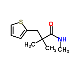 N,2,2-Trimethyl-3-(2-thienyl)propanamide结构式