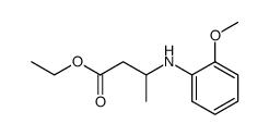 ethyl 3-(2-methoxyphenylamino)butanoate结构式