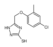 5-((4-CHLORO-2-METHYLPHENOXY)METHYL)-4H-1,2,4-TRIAZOLE-3-THIOL structure