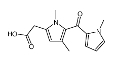 2-<1,4-methyl-5-(1-methylpyrrol-2-yl)carbonyl-1H-pyrrole>acetic acid Structure