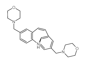 4-[[3-(morpholin-4-ylmethyl)-11H-benzo[b][1]benzazepin-8-yl]methyl]morpholine结构式