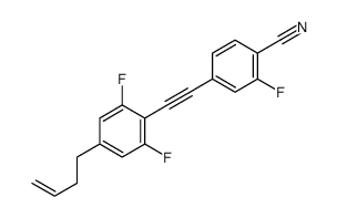 4-[2-(4-but-3-enyl-2,6-difluorophenyl)ethynyl]-2-fluorobenzonitrile Structure