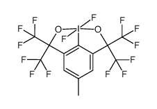 2a,2a-difluoro-6-methyl-1,1,4,4-tetrakis(trifluoromethyl)-2a,4-dihydro-1H-2al5-ioda-2,3-dioxacyclopenta[hi]indene Structure