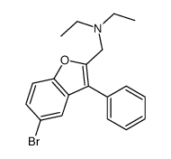 N-[(5-bromo-3-phenyl-1-benzofuran-2-yl)methyl]-N-ethylethanamine Structure