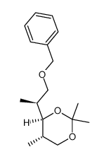 (2S,3R,4S)-1-benzyloxy-3,5-isopropylidenedioxy-2,4-dimethylpentane Structure