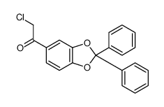 1-(2,2-Diphenyl-1,3-benzodioxol-5-yl)-2-chloroethanone structure