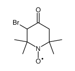 3-bromo-2,2,6,6-tetramethyl-1-oxyl-piperidine-4-one Structure
