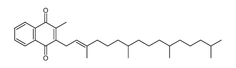 2-methyl-3-(3,7,11,15-tetramethylhexadec-2-enyl)-1,4-naphthoquinone structure