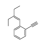 1-(2-ethylbut-1-enyl)-2-ethynylbenzene Structure
