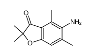 3(2H)-Benzofuranone,5-amino-2,2,4,6-tetramethyl-(9CI) structure