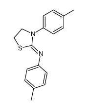 3-p-tolyl-2-p-tolylimino-1,3-thiazolidine Structure