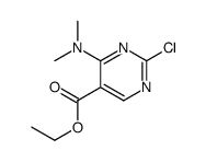 ethyl 2-chloro-4-(dimethylamino)pyrimidine-5-carboxylate Structure