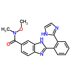 2-[2-(1H-Imidazol-2-yl)phenyl]-N-methoxy-N-methyl-1H-benzimidazole-5-carboxamide Structure