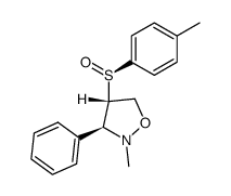 (3S,4S)-2-methyl-3-phenyl-4-((R)-p-tolylsulfinyl)isoxazolidine Structure