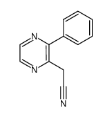 2-Cyanomethyl-3-phenylpyrazine Structure