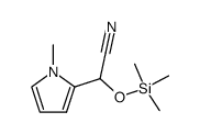 2-(1-methyl-1H-pyrrol-2-yl)-2-((trimethylsilyl)oxy)acetonitrile Structure