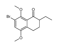 2-ethyl-5,8-dimethoxy-7-bromo-1-tetralone结构式