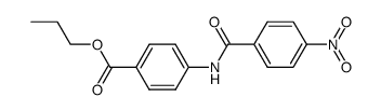 propyl 4-[(4'-nitrobenzoyl)amino]benzoate结构式