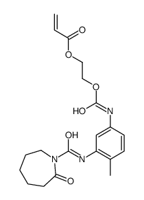 2-[[4-methyl-3-[(2-oxoazepane-1-carbonyl)amino]phenyl]carbamoyloxy]ethyl prop-2-enoate结构式