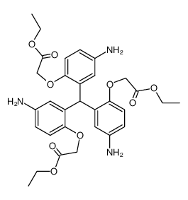 {4-Amino-2-[bis-(5-amino-2-ethoxycarbonylmethoxy-phenyl)-methyl]-phenoxy}-acetic acid ethyl ester Structure