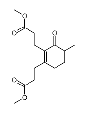 3,3'-(4-methyl-3-oxo-cyclohex-1-ene-1,2-diyl)-di-propionic acid dimethyl ester Structure