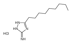 5-nonyl-1H-1,2,4-triazol-3-amine monohydrochloride结构式