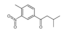 3-methyl-1-(4-methyl-3-nitro-phenyl)-butan-1-one结构式